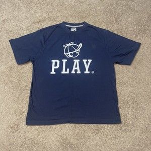 Play Cloths Classic Logo T-shirt Boy Navy Blue Mens Size XL